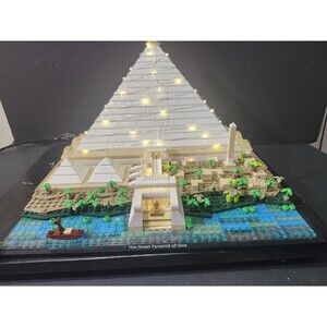 LEGO Architecture The Great Pyramid of Giza 21058 No Box 100% Complete w/ Instr